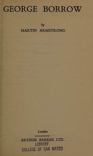 Cover for George Borrow
