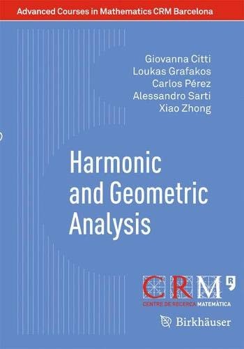 Cover for Harmonic and Geometric Analysis