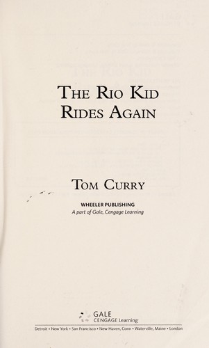 Cover for The Rio Kid rides again