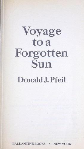 Cover for Voyage to a Forgotten Sun