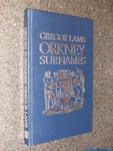 Cover for Orkney surnames