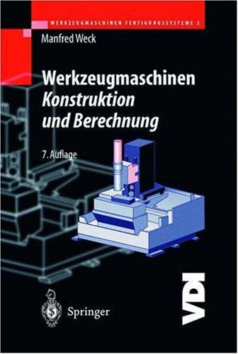 Cover for Werkzeugmaschinen - Konstruktion und Berechnung