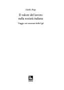 Cover for Il valore del lavoro nella società italiana