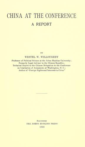 Cover for China at the conference