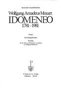 Cover for Wolfgang Amadeus Mozart, Idomeneo