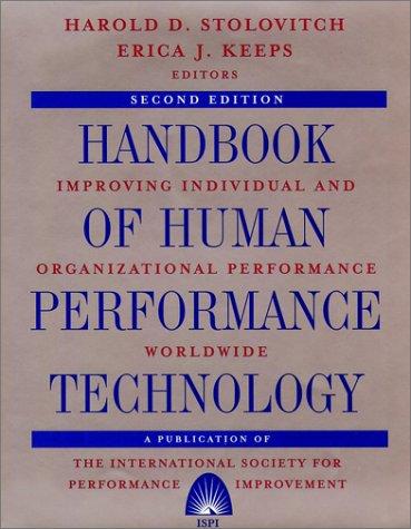 Cover for Handbook of human performance technology