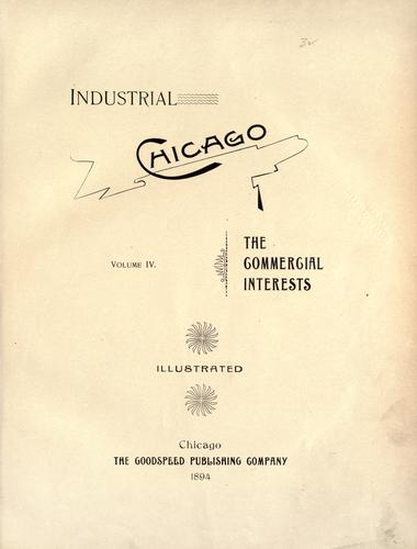 Cover for Industrial Chicago.