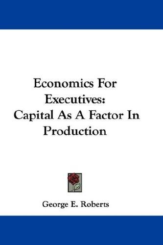 Cover for Economics For Executives