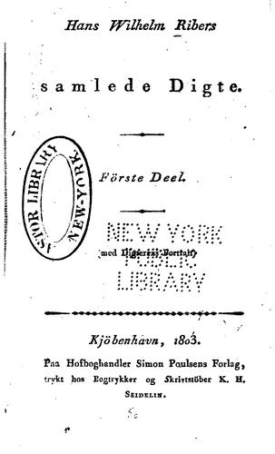Cover for Samlede Digte