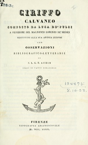 Cover for Ciriffo Calvaneo
