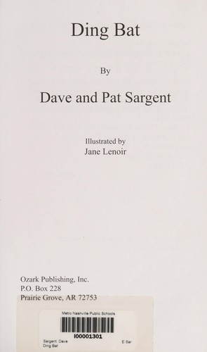 Cover for Ding Bat