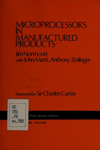 Cover for Microprocessors in Manufactured Products (Reports)