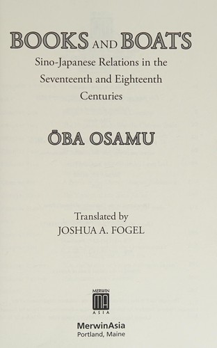 Cover for Books and Boats