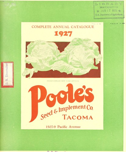 Cover for Complete annual catalogue