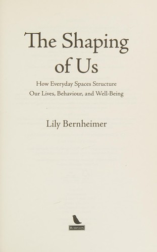 Cover for Shaping of Us