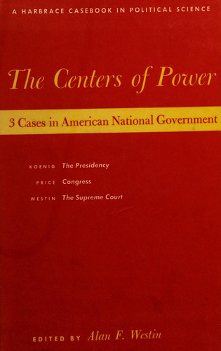Cover for The centers of power