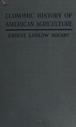 Cover for Economic history of American agriculture