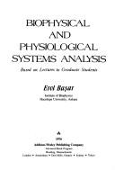 Cover for Biophysical and physiological systems analysis