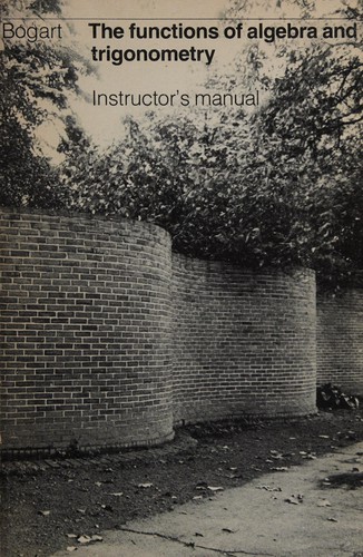 Cover for The functions of algebra and trigonometry
