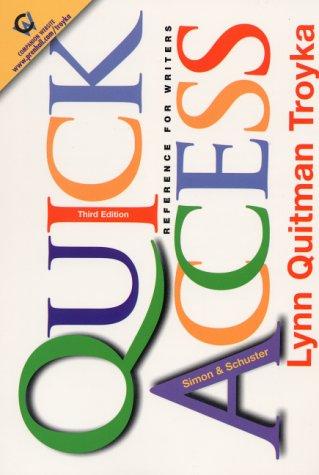 Cover for Simon & Schuster quick access reference for writers