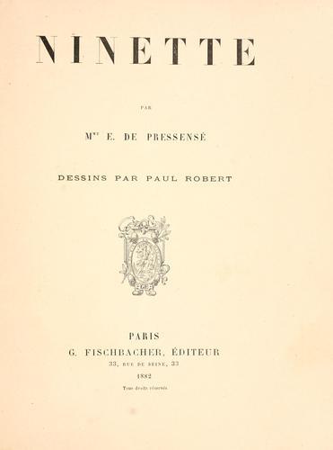 Cover for Ninette