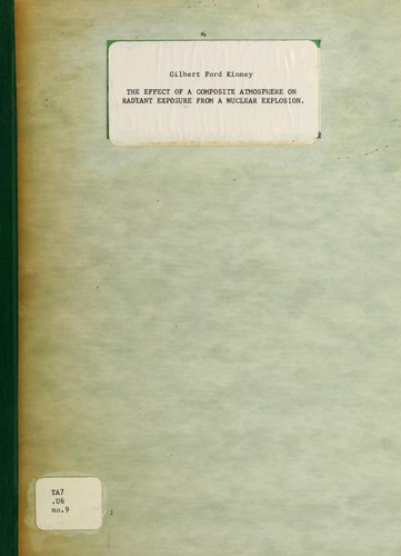 Cover for The effect of a composite atmosphere on radiant exposure from a nuclear explosion