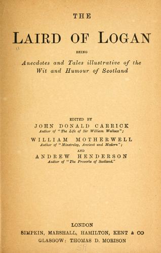 Cover for The laird of Logan