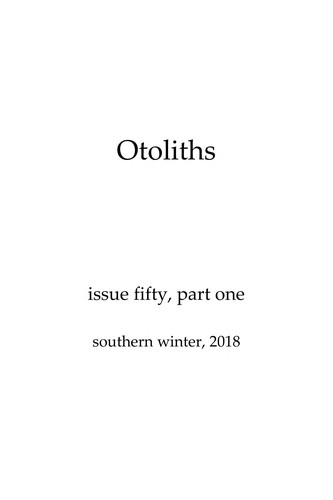 Cover for Otoliths 50