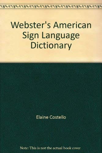 Cover for Webster's American Sign Language Dictionary