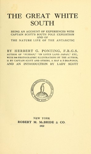 Cover for The great white South