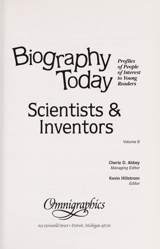 Cover for Biography today