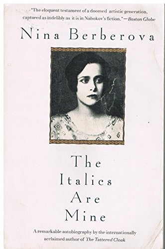 Cover for The italics are mine