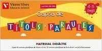 Cover for Capsa De Tittols I Paraules. Lletra De Pal