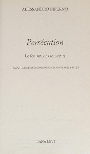 Cover for Persecution