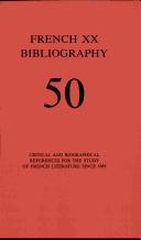 Cover for French XX Bibliography