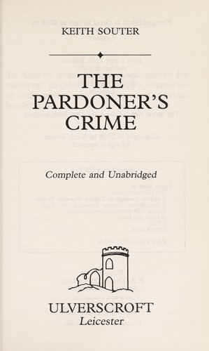 Cover for The pardoner's crime