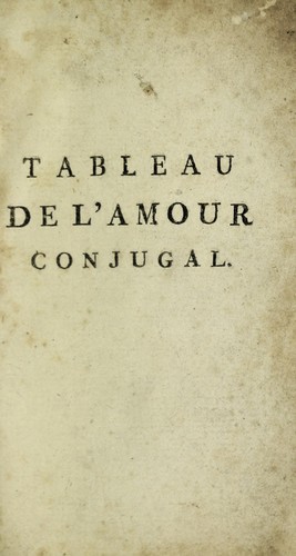 Cover for Tableau de l'amour conjugal ...