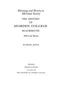 Cover for History of Morden College