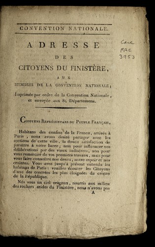 Cover for ... Adresse