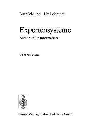 Cover for Expertensysteme