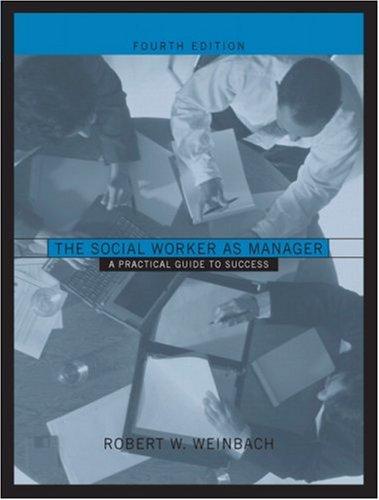 Cover for The Social Worker as Manager