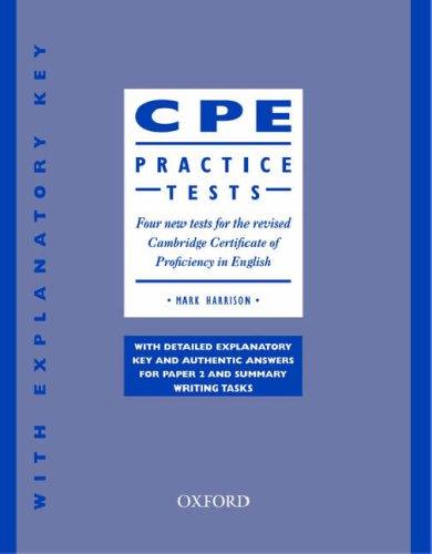 Cover for CPE Practice Tests