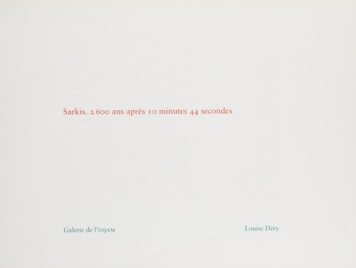 Cover for Sarkis