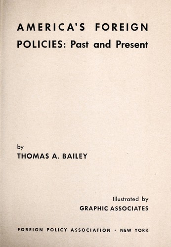 Cover for America's foreign policies