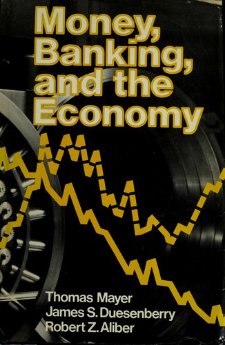 Cover for Money, banking, and the economy