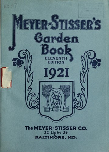 Cover for Meyer-Stisser's garden book