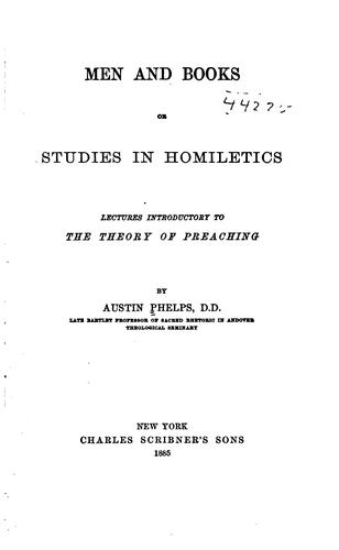 Cover for Men and books