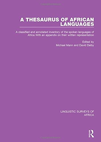 Cover for Thesaurus of African Languages