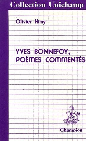 Cover for Yves Bonnefoy