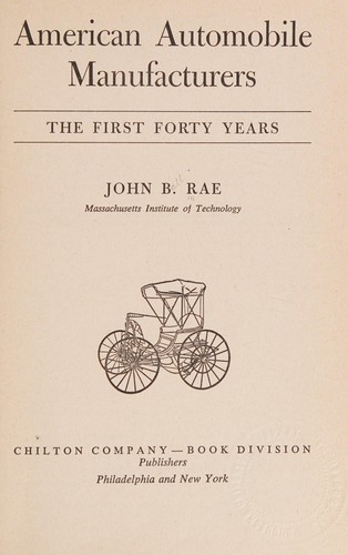Cover for American automobile manufacturers